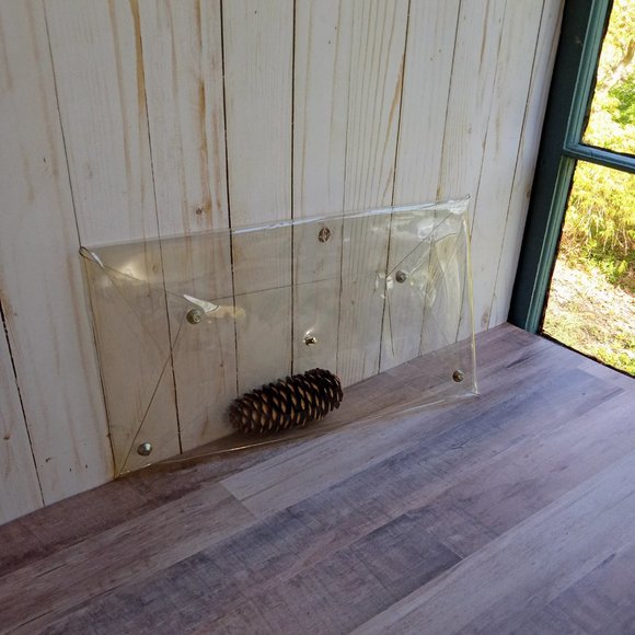 Envelope Transparent Clutch Clear Handbag Purse Bag - Picture 10 of 12